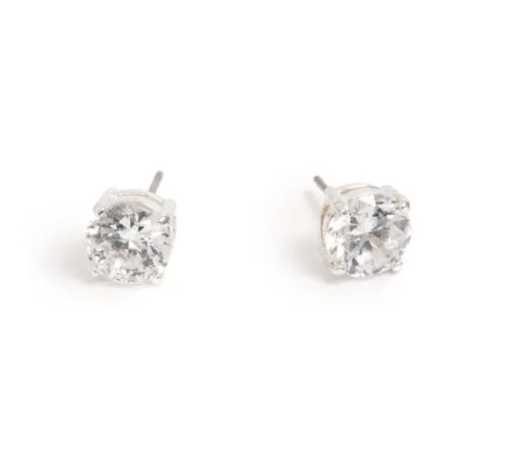 A&C - Nordic Jewellery Design - Øredobber, Cubic Zirconia, 8 mm