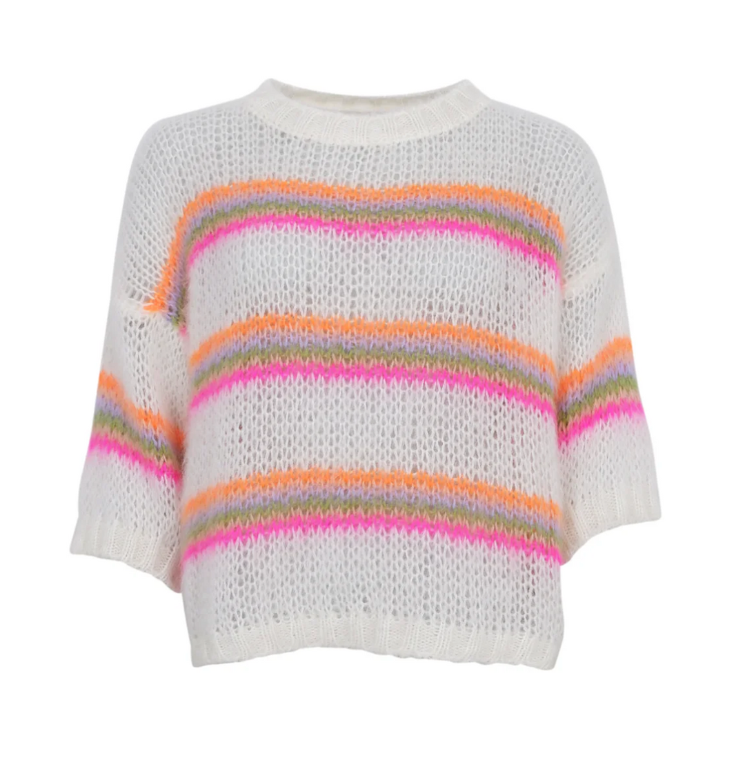 Black Colour - BCMINNA Multistriped Genser