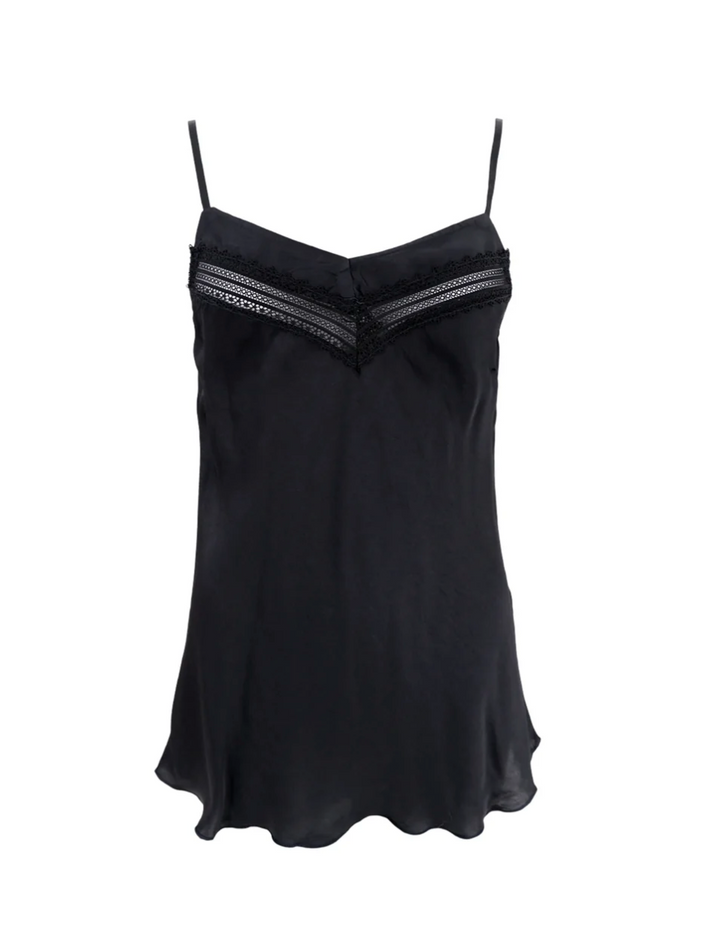 black color - BCLOU Satin singlet - Sort