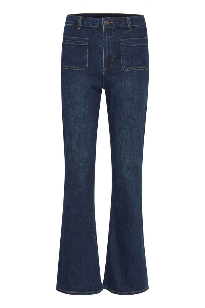 Kaffe Clothing - KAsinem Flared Jeans - Dark Blue Denim