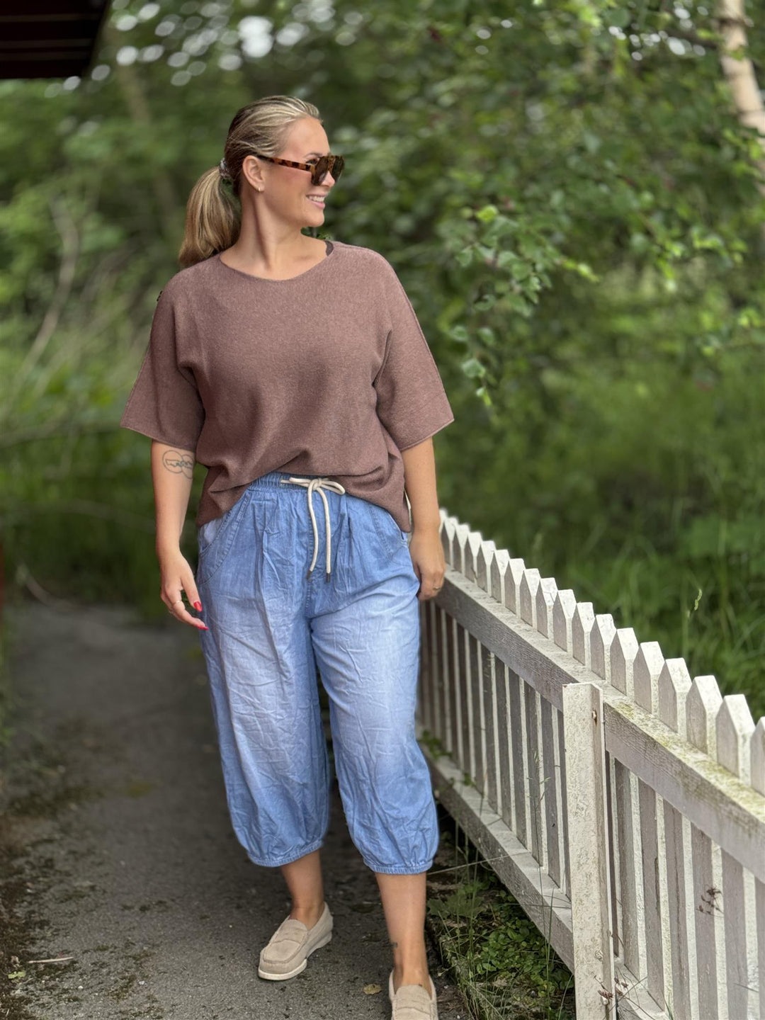 Drøbak Motehus - Baggy  Jeans Cropped Lengde