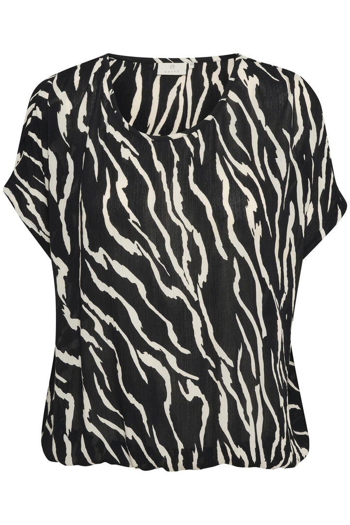 Kaffe Clothing - KAamber SL Bluse med zebra striper