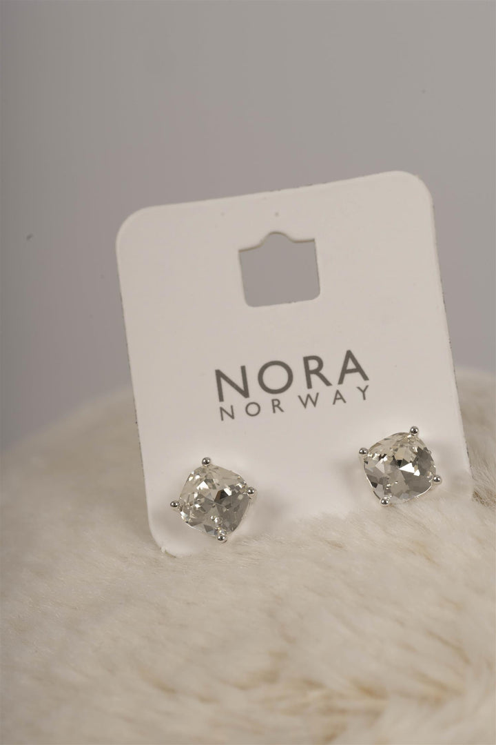 NORA Norway - Florentina stud ear silver clear