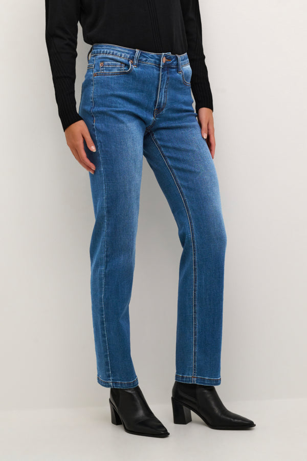 Kaffe Clothing - KASinem Straight Jeans - Medium blå