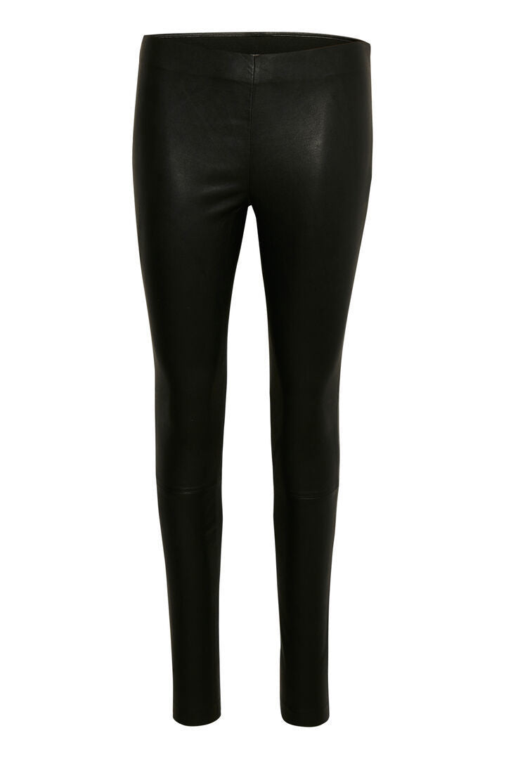 Culture - INEKE -Skinn Leggings MYK LAMMESKINN